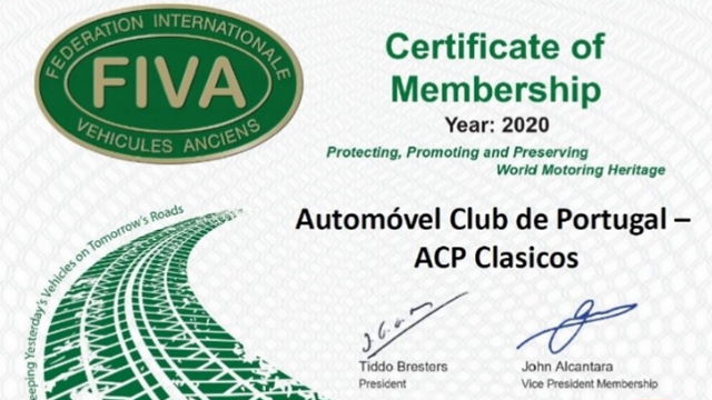 Certificado membro FIVA