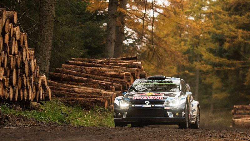 Ogier no WRC Rali de Gales