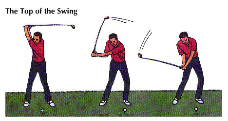 The top of the swing