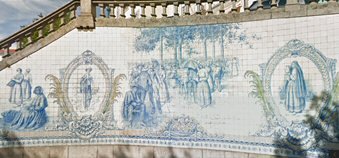 Viseu-Painel Azulejos- Pç República